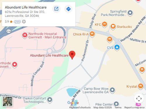 Get Directions to Abundant Life Healthcare in Lawrenceville, GA